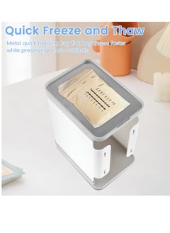 Peachjoy Freeze Organizer for Breast Milk Storage Bags, 1700ml Breast Milk Storage Organizer Breast Milk Storage Tower First in First Out Breastmilk Bag Organizer for Freezing Breastmilk, 8.1 × 6.5 × 4.7 in  - Image 5