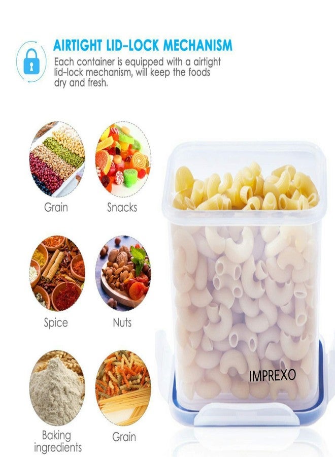 IMPREXO airtight plastic containers for kitchen storage containers for kitchen airtight kitchen containers (Pack of 3, 2900 ML) - Image 3