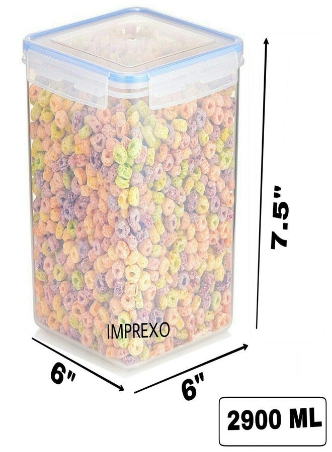 IMPREXO airtight plastic containers for kitchen storage containers for kitchen airtight kitchen containers (Pack of 3, 2900 ML) - Image 5