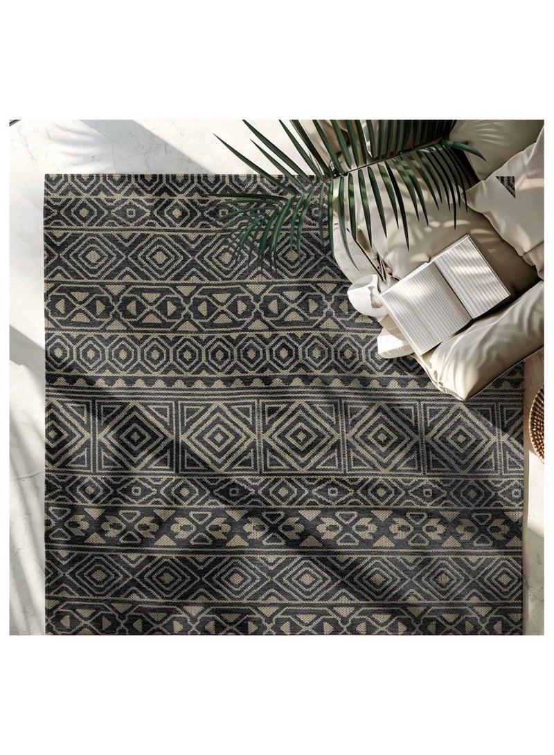 Alkaffary SOFI rug by Alkaffary with a special vibe that matches your carpet decor, 2.00x2.90, Charcoal  - Image 1