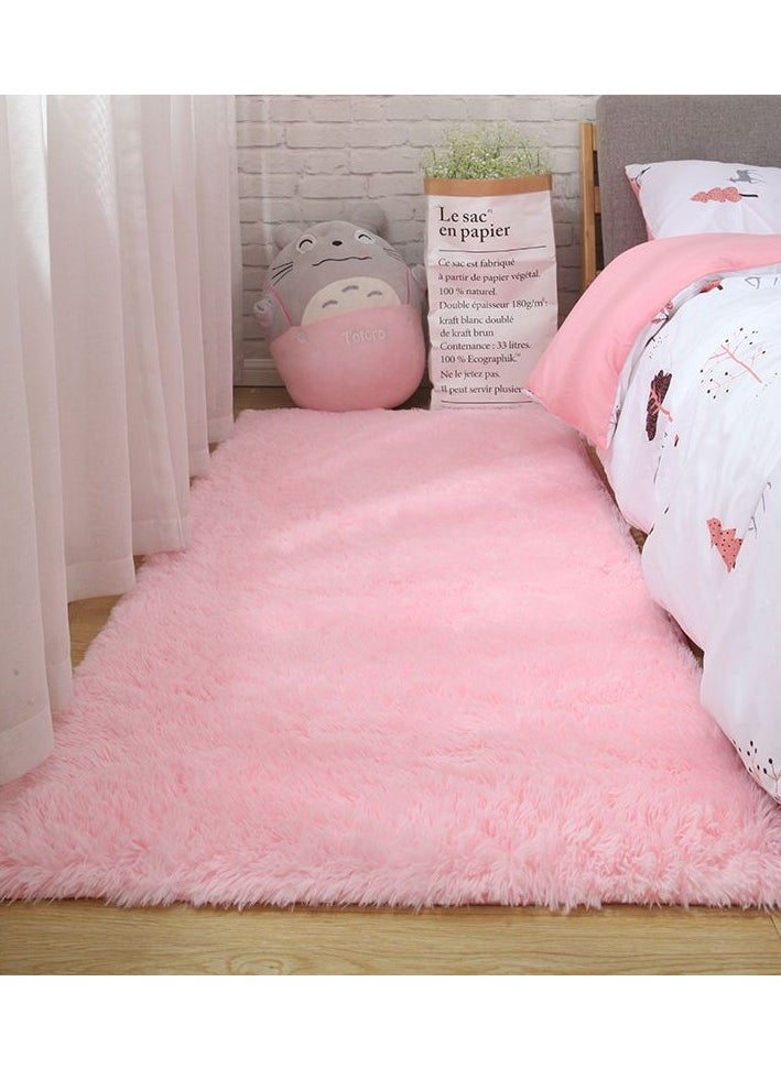 KUYING Kid's Floor Padded Living Room Nordic  Puffy Carpet 