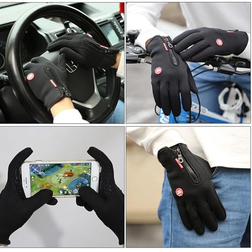 HHADEK Winter Gloves for Bike Riding - Warm Thermal Gloves for Men and Women - Windproof and Water Splash-Proof - Adjustable Size and Non-Slip Design - Multipurpose Gloves and Gifts (L) - Image 5