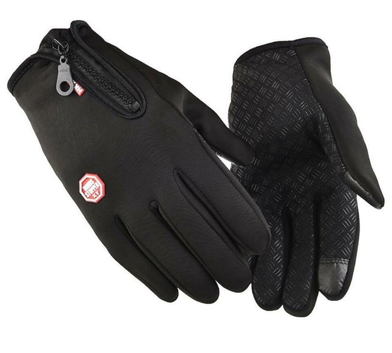 HHADEK Winter Gloves for Bike Riding - Warm Thermal Gloves for Men and Women - Windproof and Water Splash-Proof - Adjustable Size and Non-Slip Design - Multipurpose Gloves and Gifts (L) - Image 1