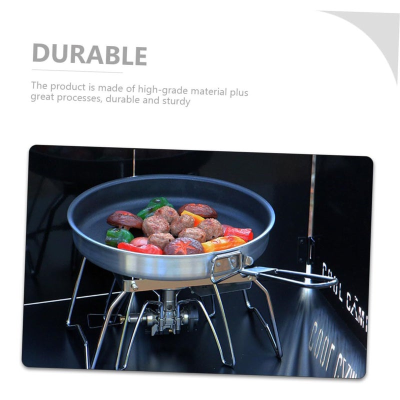 Aluminum Alloy Camping Frying Pan Non Stick Folding Skillet for Outdoor Hiking Travel - Image 5