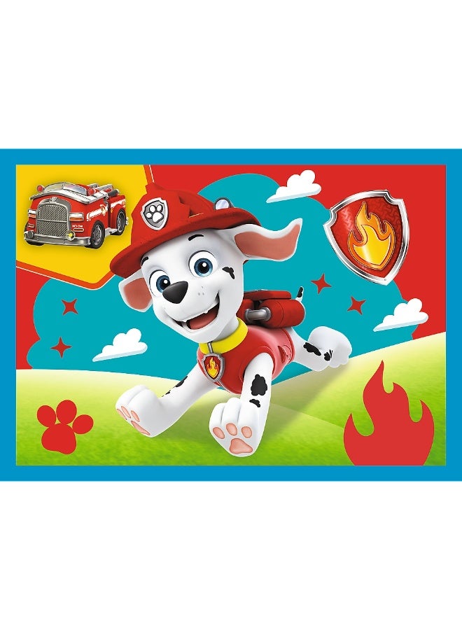 Trefl - Paw Patrol Running Pupies 4 in 1 Puzzle (12+15+20+24) Pieces - - Image 2