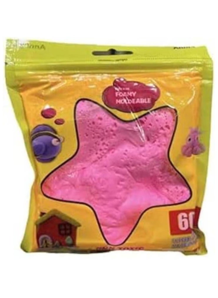 60g Educational Moldable Non-Toxic Foam Bag (Pink) 