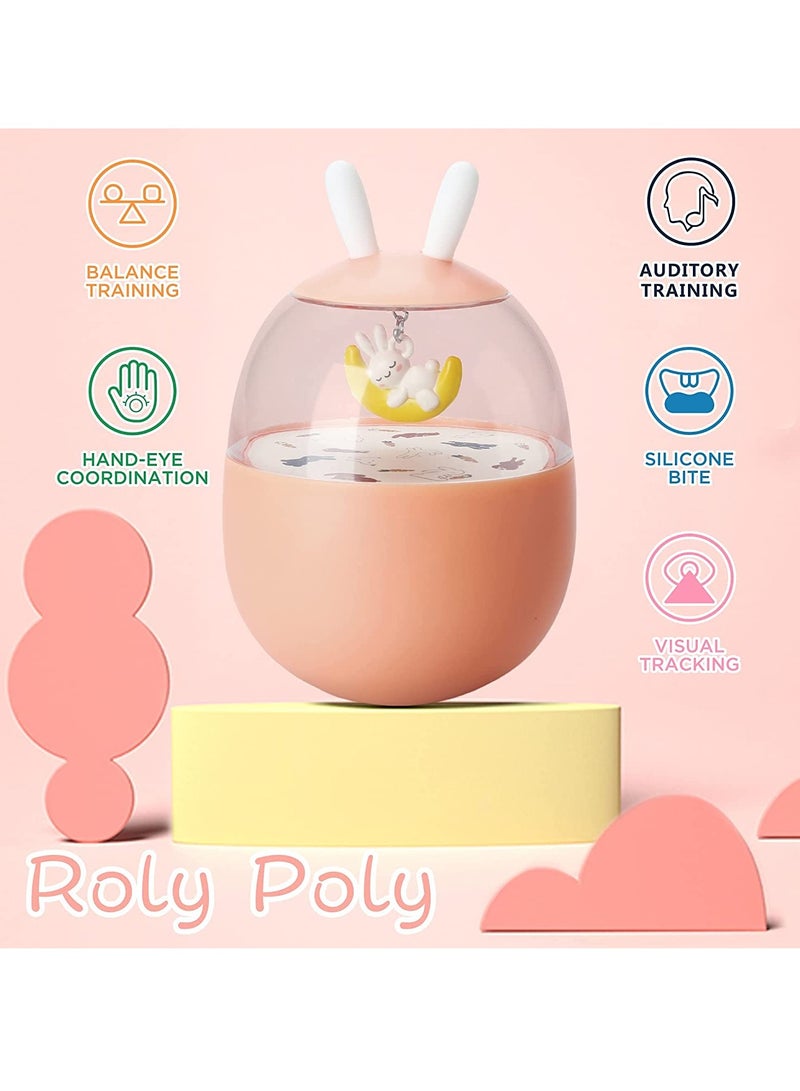 KASTWAVE Tumbler Toy for Baby, Roly Poly Toys(Pink) - Image 3