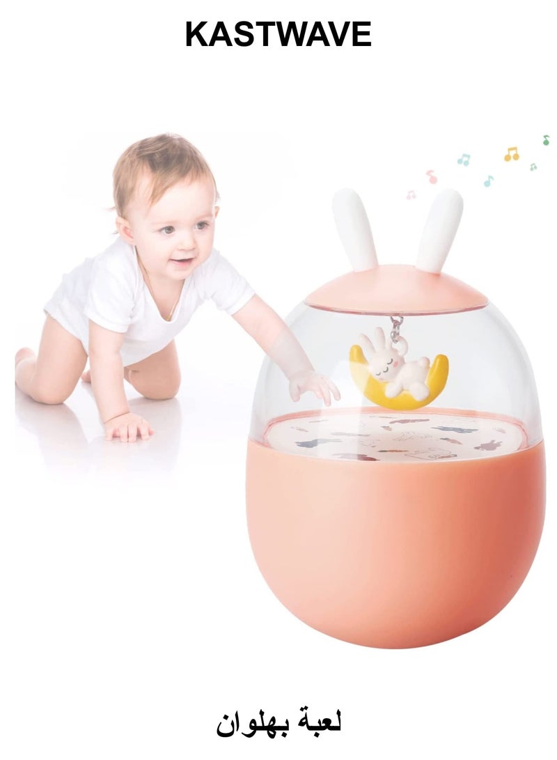 KASTWAVE Tumbler Toy for Baby, Roly Poly Toys(Pink) - Image 1