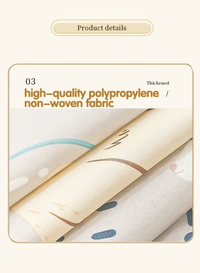 Large Capacity Storage Bag 180L – Foldable Clothes Organizer Storage Box with Durable Handle & Zipper, Waterproof Closet Organizer Bin for Clothes, Blankets, Bed Sheets, Pillows, Quilts & Toys – Foldable Fabric Storage Container for Bedroom, Wardrobe & Home Use (Orange) - Image 5