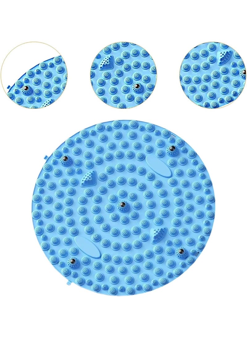 Goolsky [1pc Non-Slip Acupressure Mat] 1pc Blue Acupressure Exercise Mat, Non-Slip Durable Silicone and Polyester Workout Pad, for Home Fitness and Training, with Foot Massage for Blood Circulation, for Ideal Gift for Mother'S Day and Christmas, Without Battery - Image 2