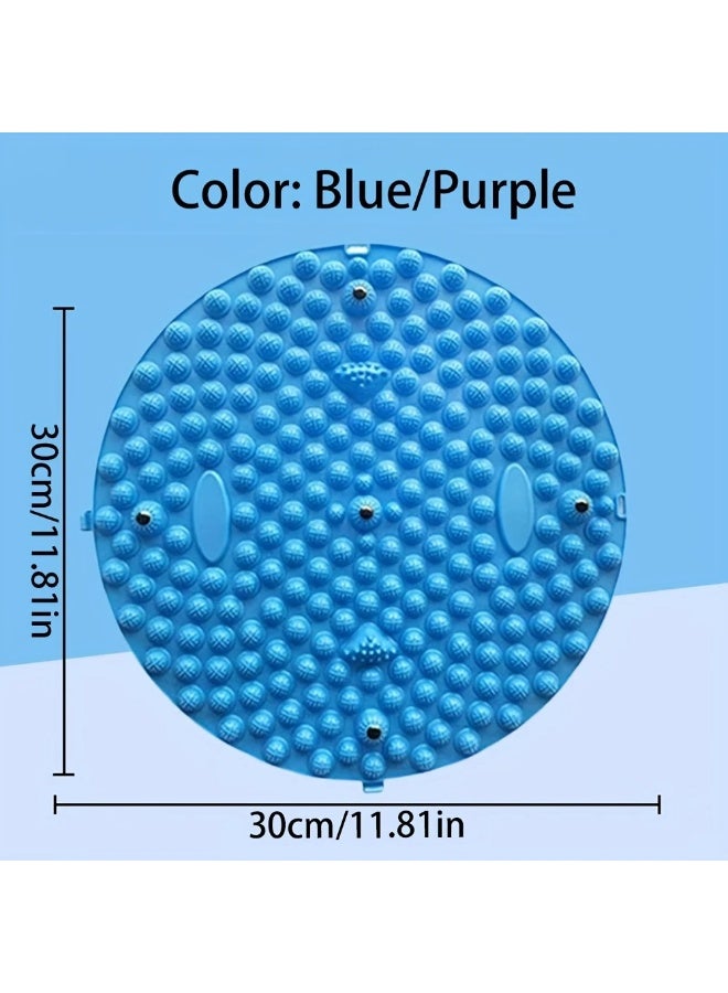 Goolsky [1pc Non-Slip Acupressure Mat] 1pc Blue Acupressure Exercise Mat, Non-Slip Durable Silicone and Polyester Workout Pad, for Home Fitness and Training, with Foot Massage for Blood Circulation, for Ideal Gift for Mother'S Day and Christmas, Without Battery - Image 5