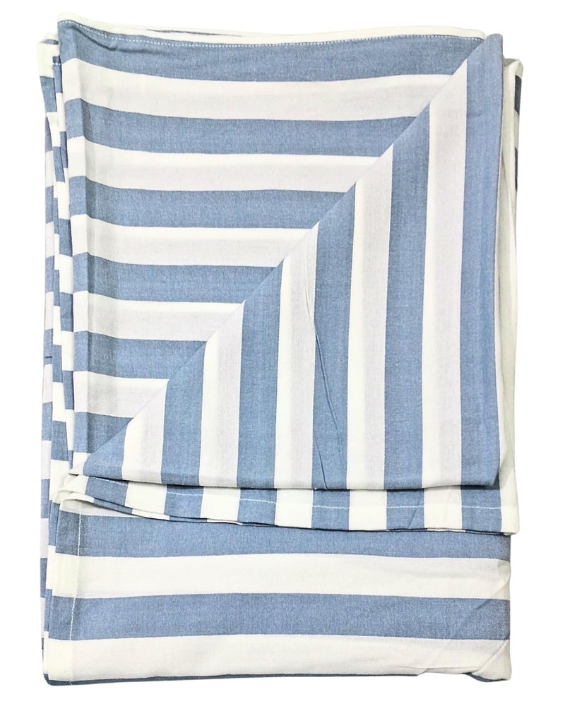 Arvore Bunkaar Ultra Soft Beautiful Bamboo Viscose Chadar | 3X Softer Than Cotton Chadar | Bamboo Cool All Seasons Blanket for Sleep, Travel | Size- 250cm X 150cm (Blue White) - Image 5