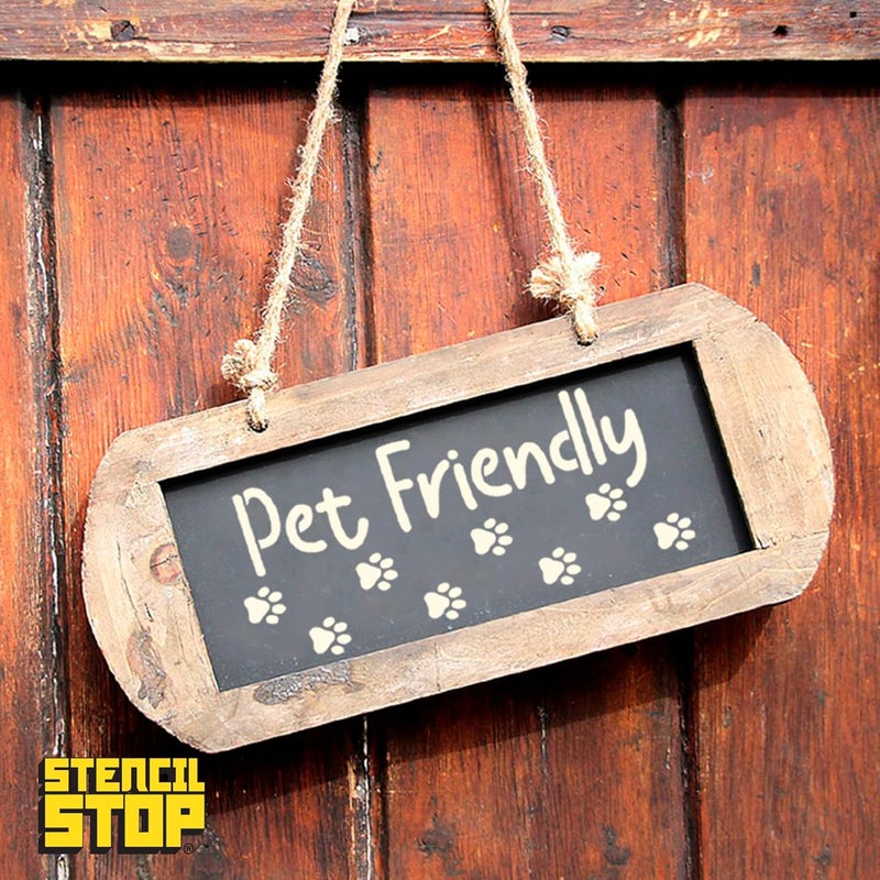 Stencil Stop Dog Lovers Stencil Set | Reusable Dog Paw Print Stencils for Painting on Wood, Walls, Fabric, Rocks & DIY Crafts | Durable 14 Mil Mylar Plastic | Multiple Sizes for Creative Projects - Image 3