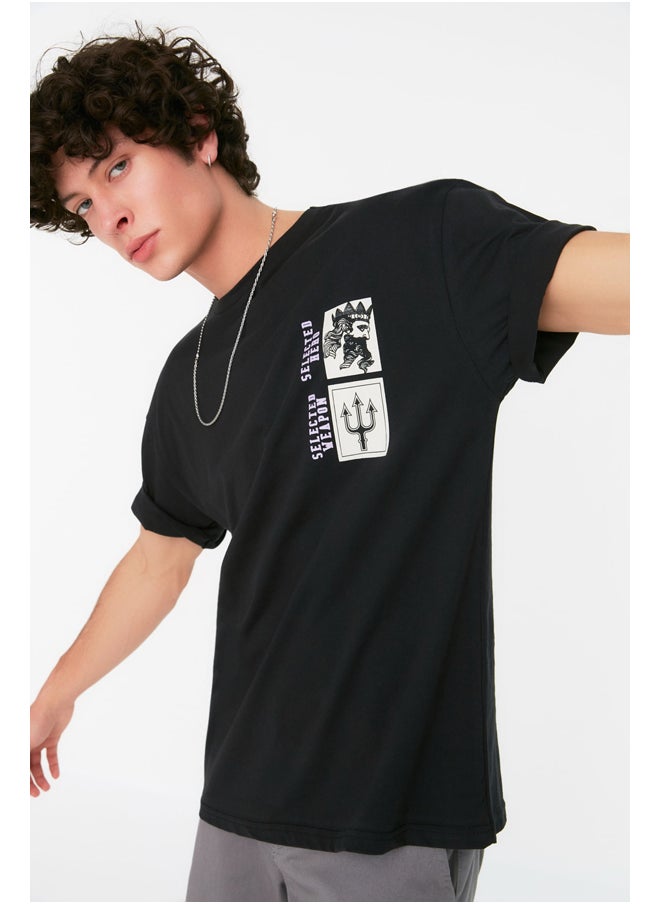Man T-Shirt Black