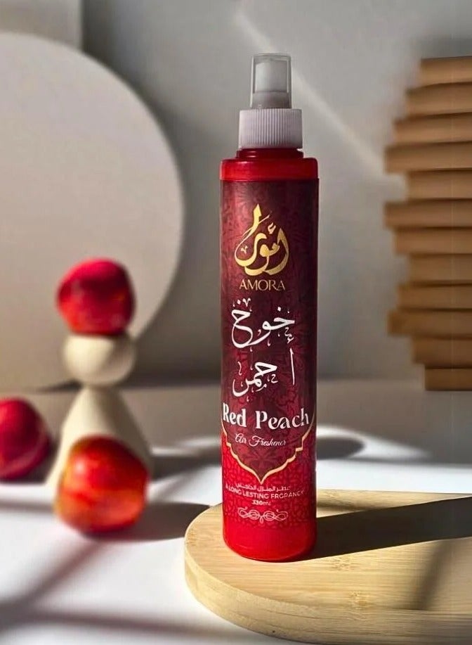 amora Air Freshener with  Red Peach Scent 330 ml - Image 1