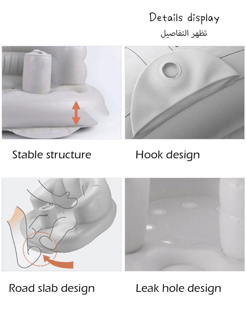 Inflatable Baby Chairs and Baby Feeding Seat, Air Sofa for Baby - Image 4