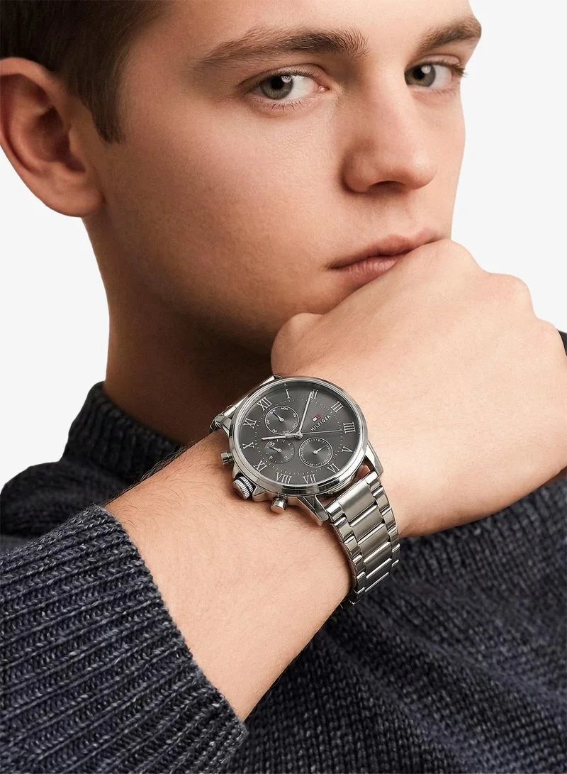 TOMMY HILFIGER  Mens Analog Multifunction Quartz Watch With Silver Stainless Steel Bracelet - 1791397 for Men | Best Price UAE