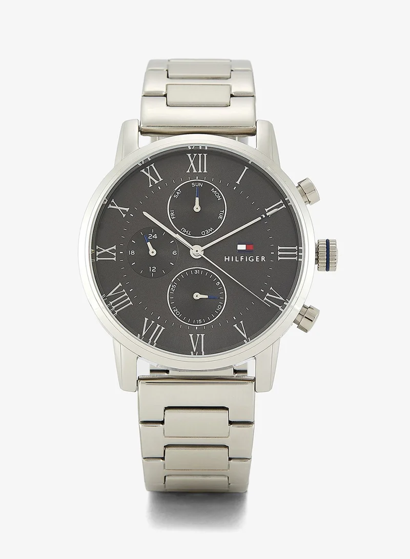 Tommy Hilfiger Mens Analog Multifunction Quartz Watch With Silver Stainless Steel Bracelet - 1791397