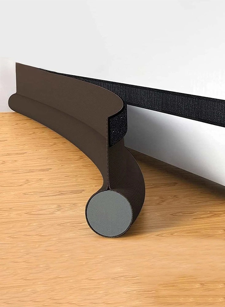 Door Bottom Stopper Stop Insects 8 x 96 x 3 cm Dark Brown 1 piece - Image 1