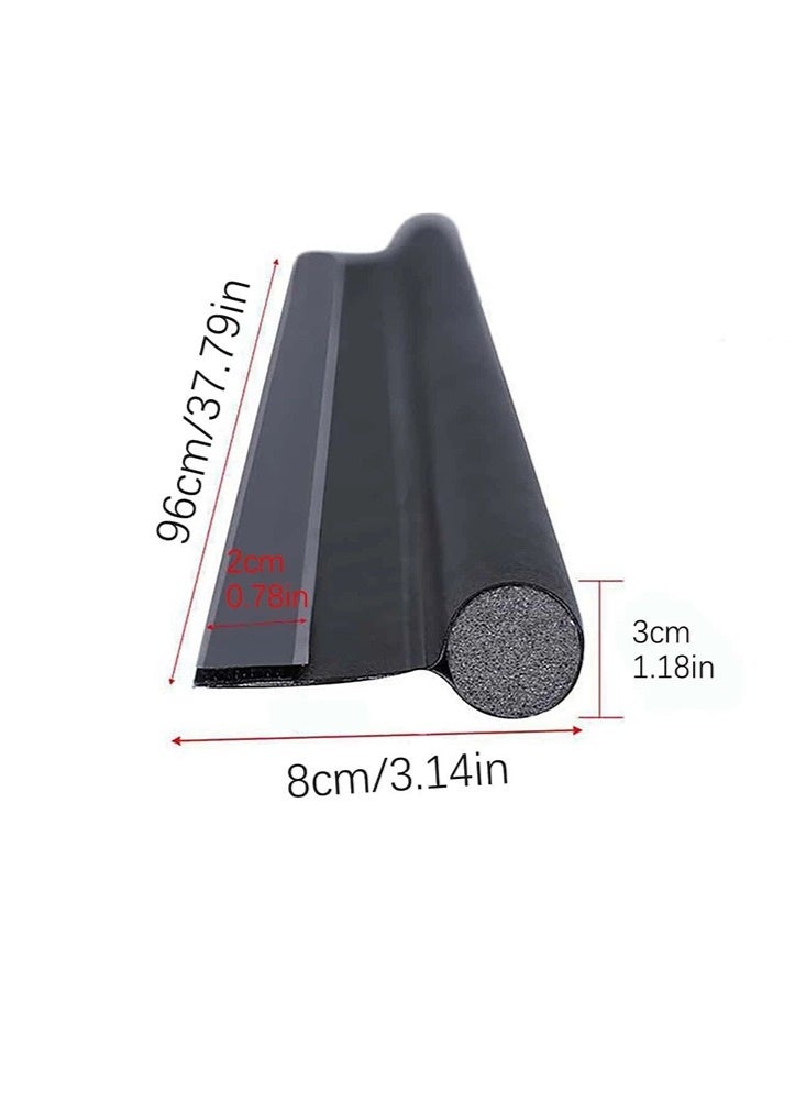 Door Bottom Stopper Stop Insects 8 x 96 x 3 cm Dark Brown 1 piece - Image 4