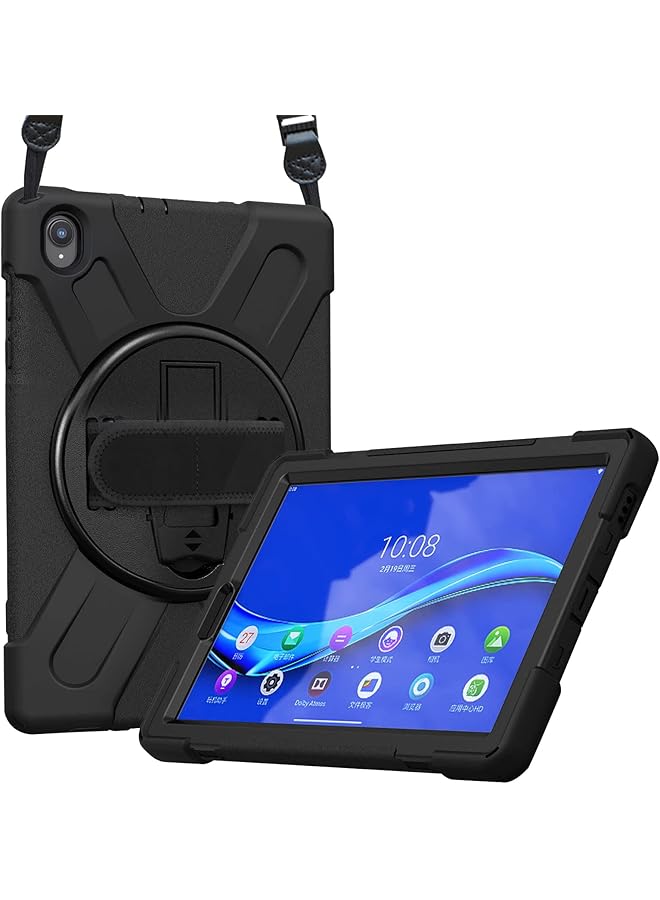 Procases For Lenovo Tab M10 Fhd Plus Case 10.3 Inch 2020 2Nd Gen Rugged Heavy Duty Shockproof Rotating Kickstand Protective Cover For Lenovo Tab M10 Plus Tb X606F Tb X606X 10.3 Inch Fhd Tablet 2020 Black - Image 1