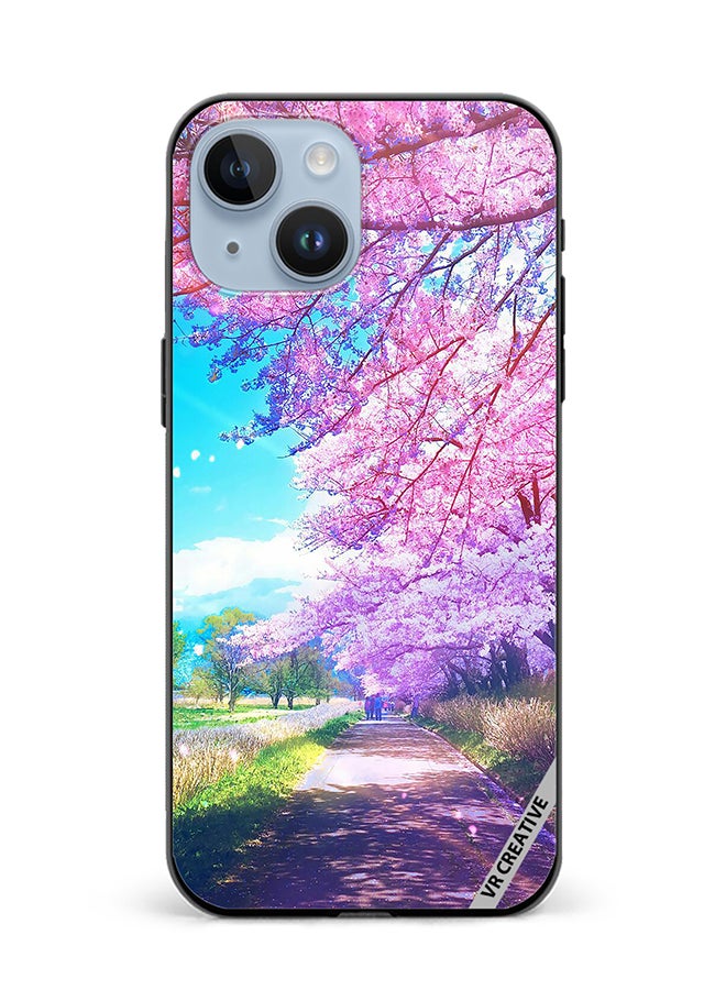 VR CREATIVE Protective Case Cover For Apple iPhone 15 Garden Design  Multicolour - Image 1