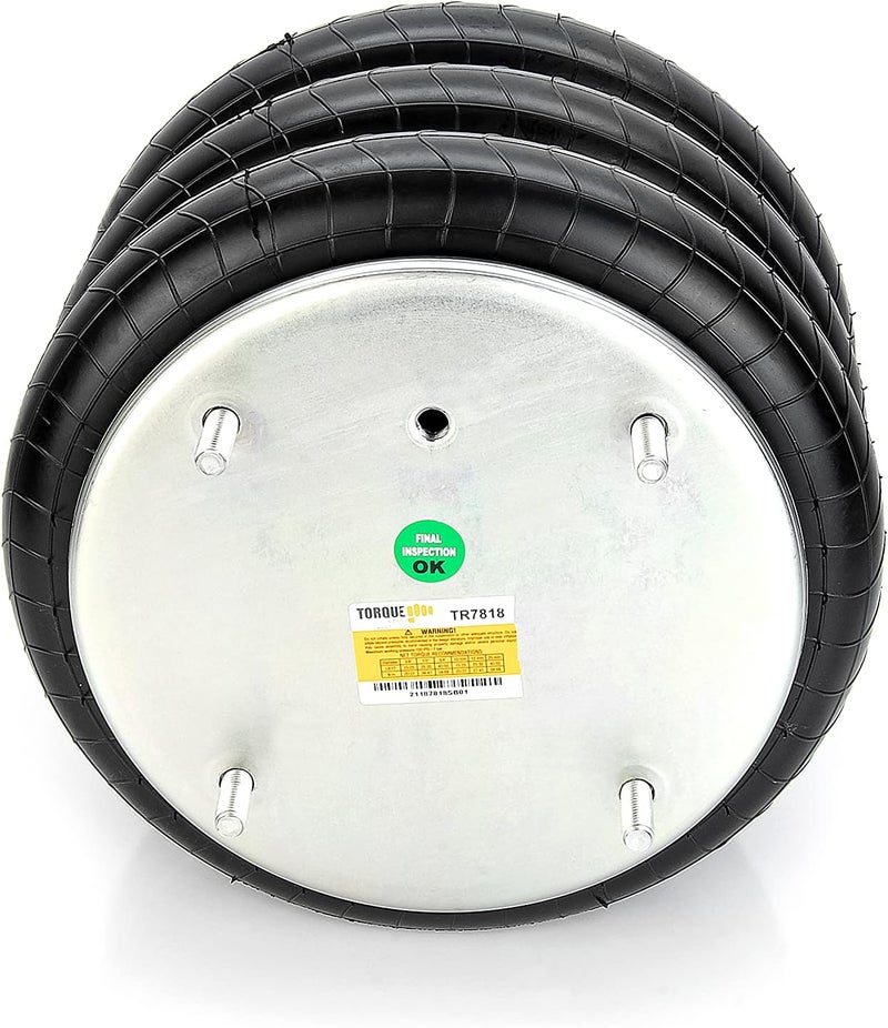 Torque Triple Convoluted Air Spring Bag (Replaces Hendrickson 13041, Firestone W01-358-7818) (TR7818) - Image 5