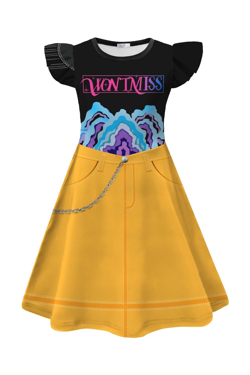 general Kpop Demon Hunters Mira Cosplay Girls' Dress Beautifully Restores the Character Costume Shape Shows the Charm of the Character Comes with a Bag - Image 2