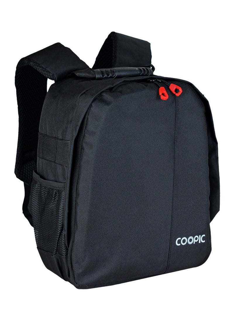 Coopic COOPIC BP-01 Professional Camera Backpack Size 12cm x 27cm x 32cm for DSLR/SLR/Mirrorless Cameras, with Accessories Compartment and Tripod Holder Camera Case Compatible with Canon Nikon Sony Digital Lens etc,  - Image 1