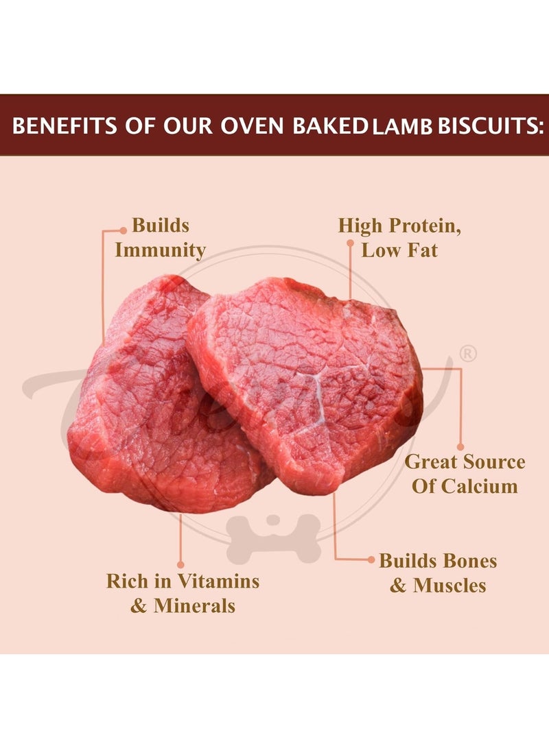 chewers Adult Oven Baked Real Mutton Dog Biscuits, Lamb, Dog Treat 1 Kg - Image 3
