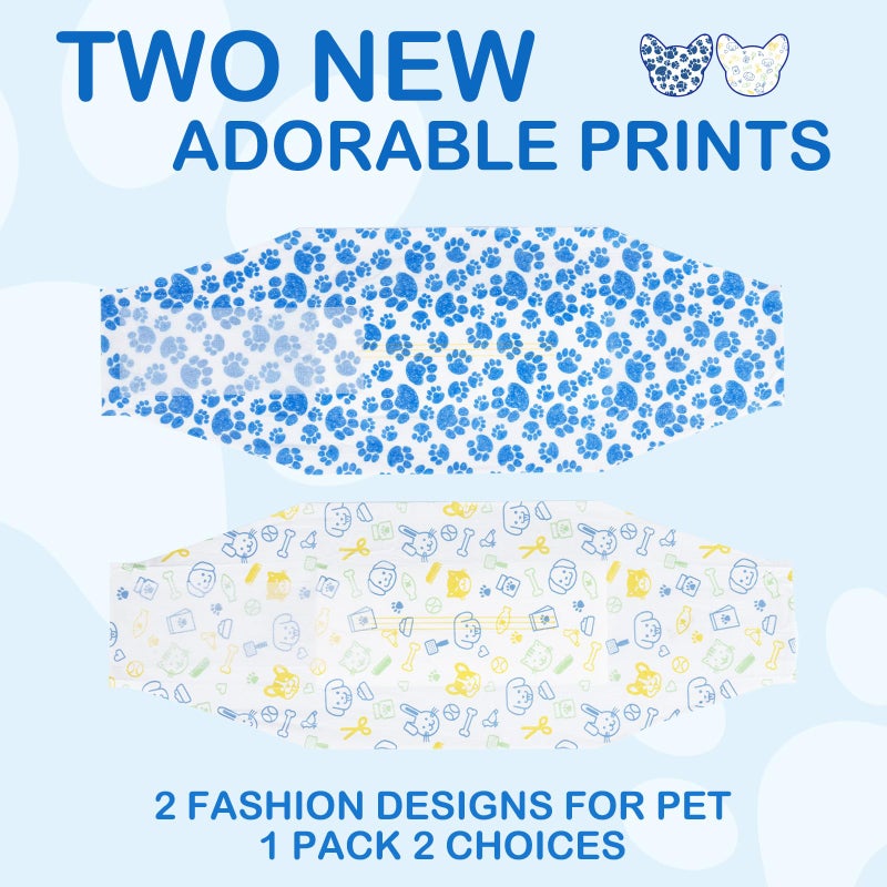 Dono Dog Diapers Male, Disposable Male Dog Wraps 60ct, Ultra Absorbent Doggie Diapers, Rapid-Dry Leak-Proof Puppy Diapers, Wetness Indicator Excitable Urination Incontinence, Small - Image 2