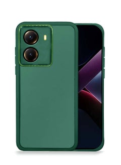 Wtech Xiaomi Poco X7 Pro 5G / Xiaomi Redmi Turbo 4 5G 2025 Soft Transparent TPU Silicone Ultra Thin Phone Stylish Electroplated Camera Border Back Case Cover - Dark Green 