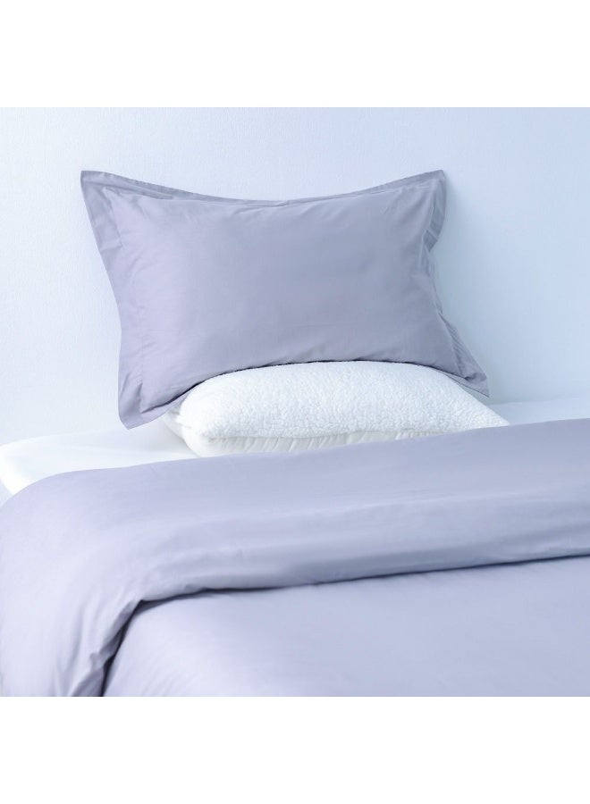 Danube Home Bliss 2 Pc Cotton Twin Duvet Cover Set - Grey - 135x200 cm, 50x75 cm | 100% Cotton -144 Thread Count Quilt Cover, Comfortable Bedding Cover For Bedroom - Image 1
