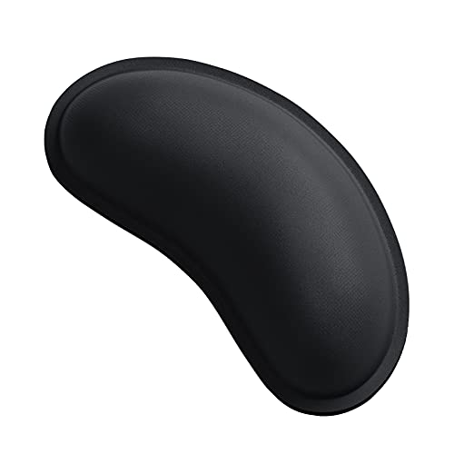 Dapesuom Mouse Wrist Rest, Ergonomic Memory Foam Mouse Wrist for Computer Desk Mats Support, PU Leather Hand Rest Pad Cushion for Gaming, Laptop, Men, Women, Pain Relief & Easy Typing, Black - Image 1