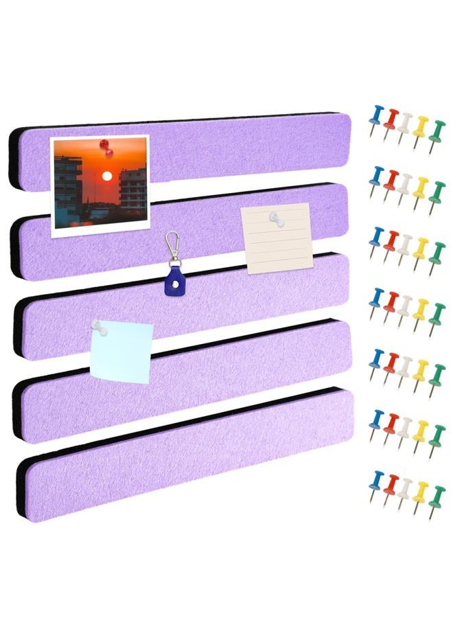 Henandou Bulletin Board Cork Board Cork Boards for Walls Cork Board for Office Pin Board Bulletin Boards for Walls (Light Purple) - Image 1