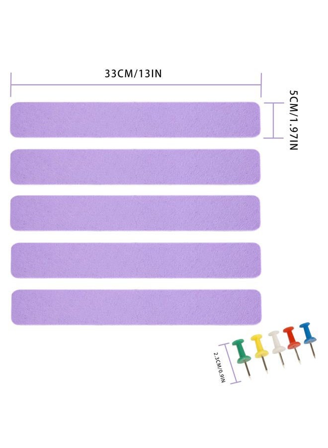 Henandou Bulletin Board Cork Board Cork Boards for Walls Cork Board for Office Pin Board Bulletin Boards for Walls (Light Purple) - Image 2