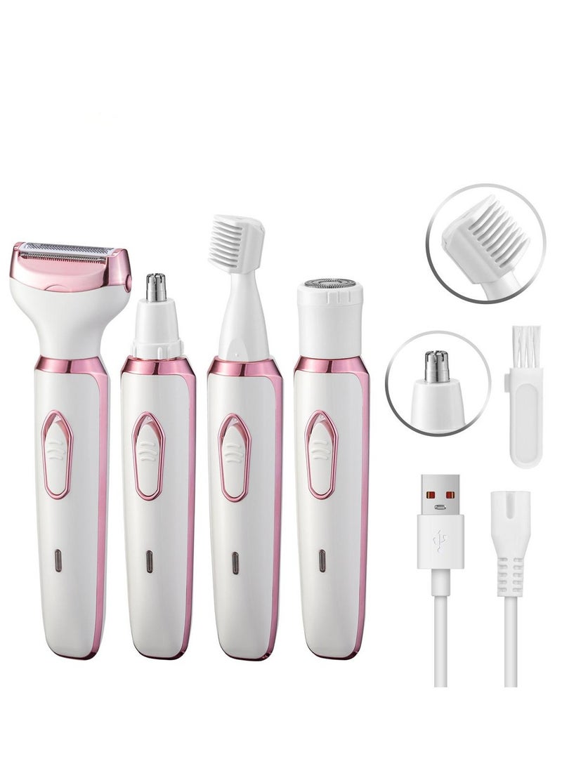 Generic Women's Electric Shaver, 4-in-1 Women's Facial Hair Removal, Facial Shaver, Eyebrow Trimmer Shaver, Bikini Trimmer, Portable Women's Shaver. - Image 2