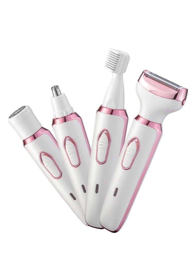 Generic Women's Electric Shaver, 4-in-1 Women's Facial Hair Removal, Facial Shaver, Eyebrow Trimmer Shaver, Bikini Trimmer, Portable Women's Shaver. - Image 1