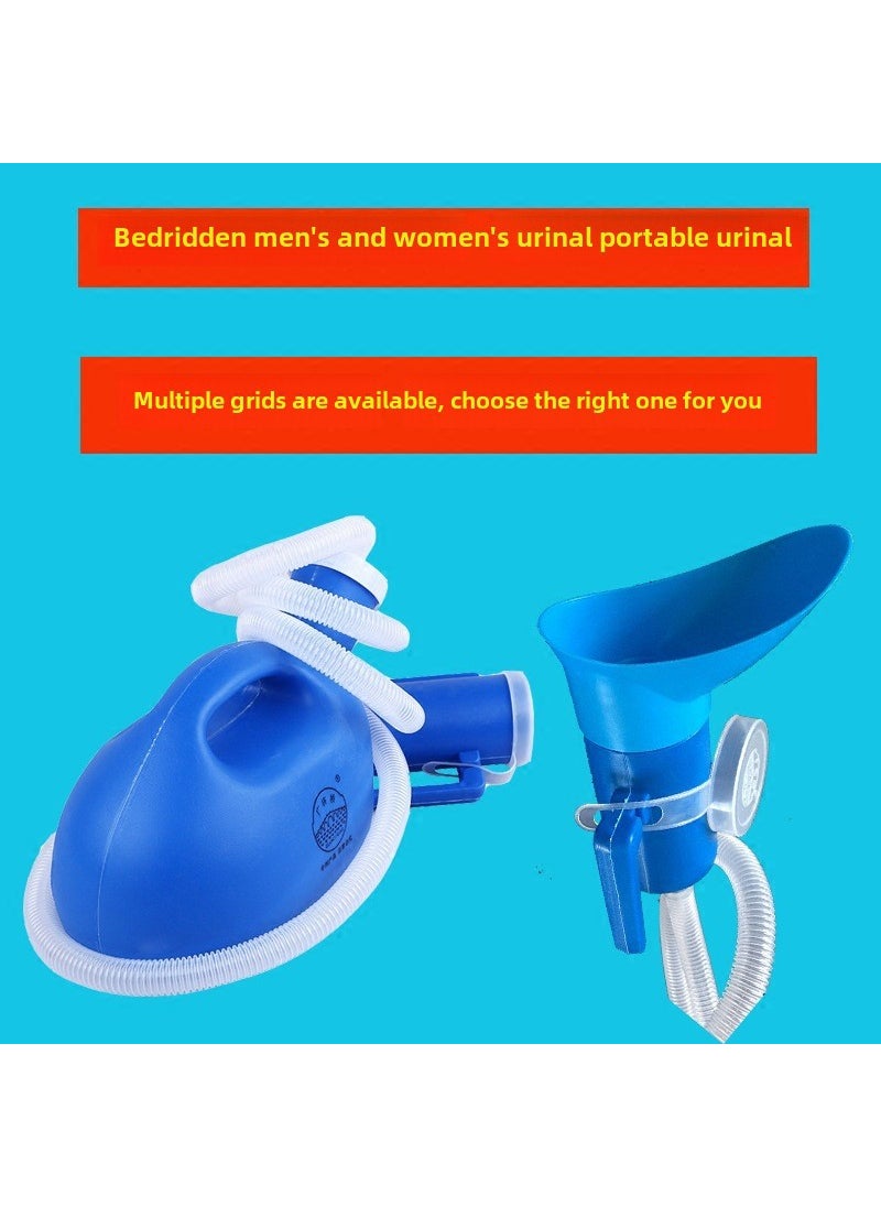 Generic High Capacity Adult Urinal with Tube 1.3 male blue 