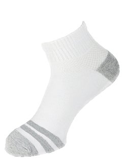 SAM SOCKS Sam Socks Set Of 3 Half Terry L-Shape Sport Socks Men White  - Image 2