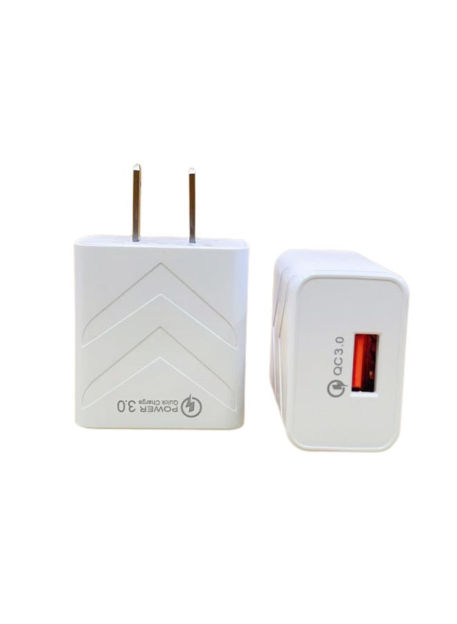 3ausb Fast Charging Head QC3.0 Typec Dual-port Single-port Fast Charger Mobile Phone Notebook Universal US Gauge 