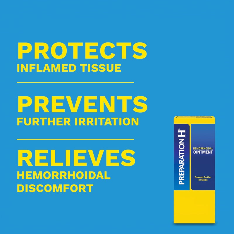 PREPARATION H Hemorrhoid Symptom Treatment Ointment, Itching, Burning & Discomfort Relief, Tube (2.0 Ounce) - Image 2