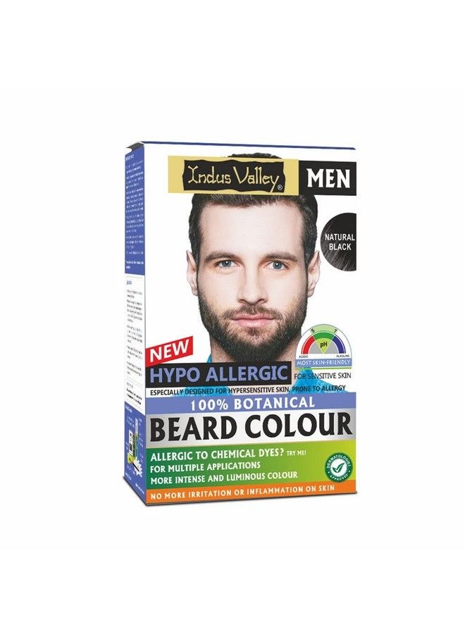 Indus Valley 100% Botanical Hypo Allergic Aqua Beard Colour Black (100G +15Ml)  - Image 2