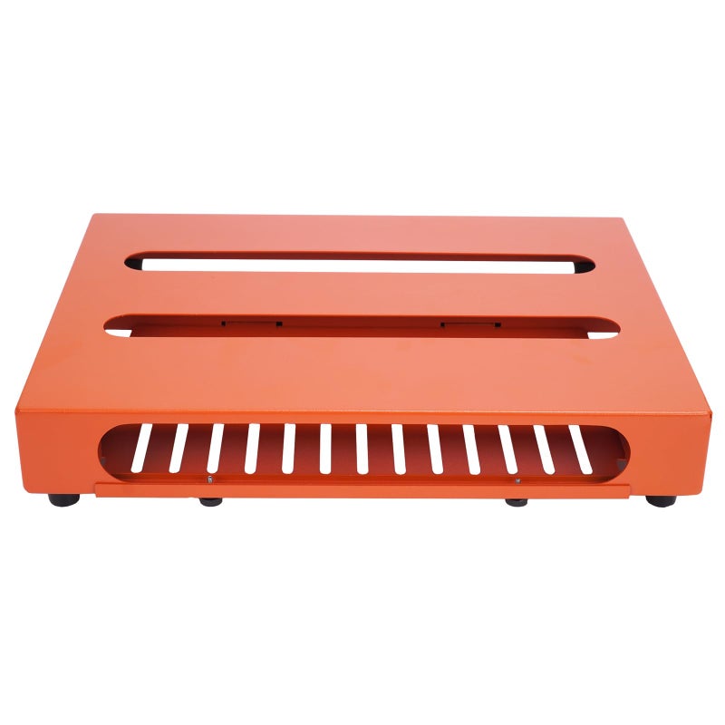 SOYAN 14" x 10.6" Guitar Pedal Board with Power Supply Tray, Carry Bag & Mounting Tapes Included (Orange, SPB-14OR) - Image 5