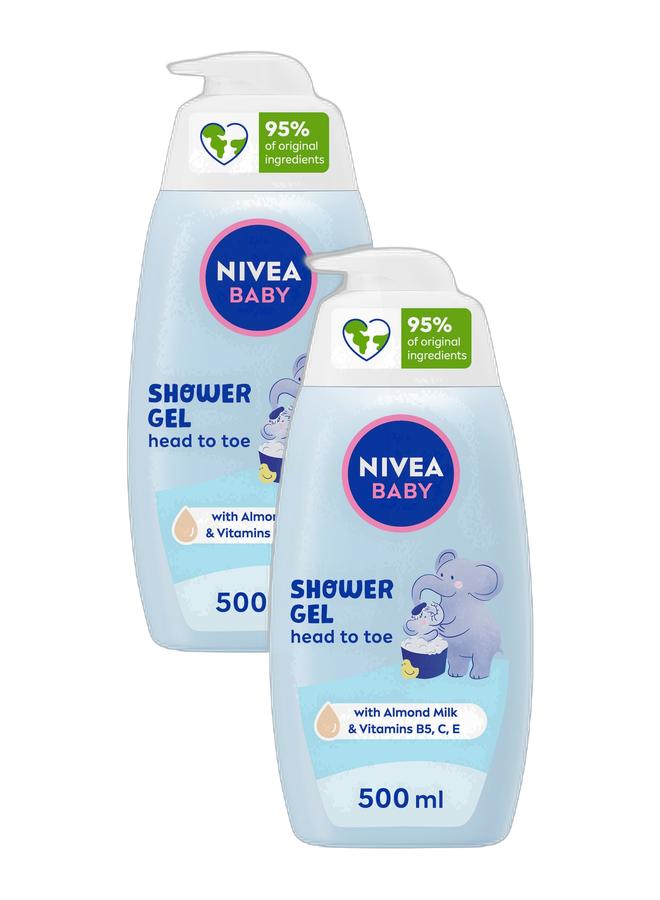 Nivea Baby Shower Gel Head To Toe - Pack of 2 - Image 1