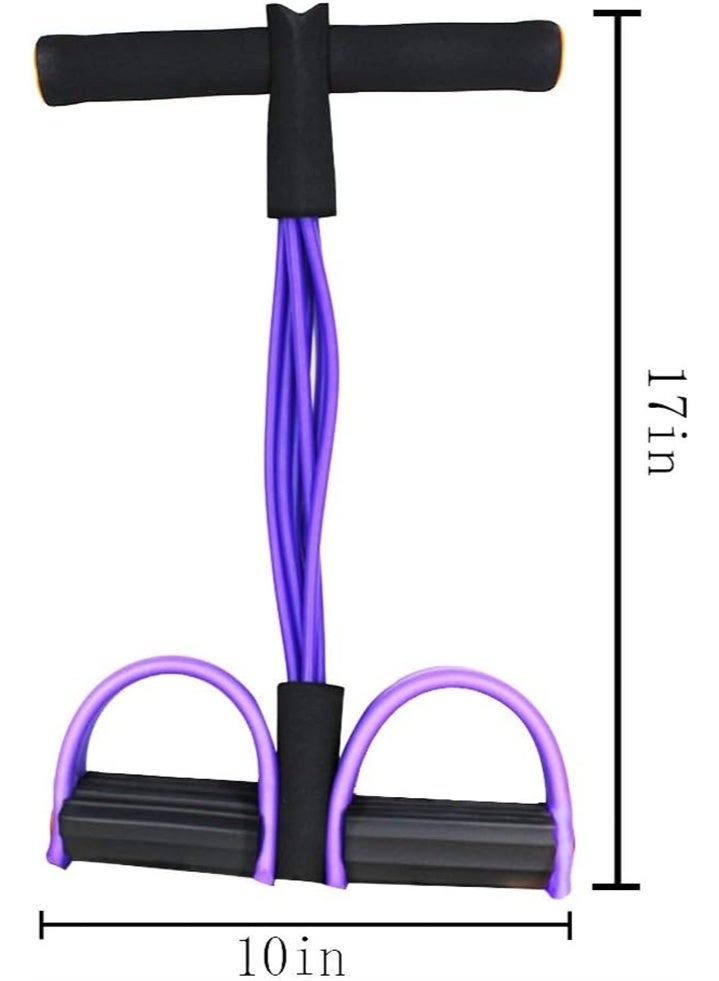 هومستر حبل التوتر متعدد الوظائف, 6 أنبوب اليوغا مرنة دواسة سحب المقاومة الفرقة, معدات اللياقة البدنية حبل التوتر اللاتكس الطبيعي, للبطن, الخصر, الذراع, تمديد الساق, تدريب التخسيس - Image 5