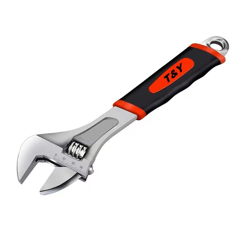 T&Y Professional Adjustable Wrench 10' Inch Cr-V Forged Industrial Grade Hand Tools Wrench Set With Anti-Slip Grip - Image 1