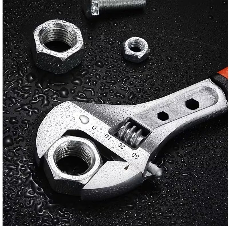 T&Y Professional Adjustable Wrench 10' Inch Cr-V Forged Industrial Grade Hand Tools Wrench Set With Anti-Slip Grip - Image 2