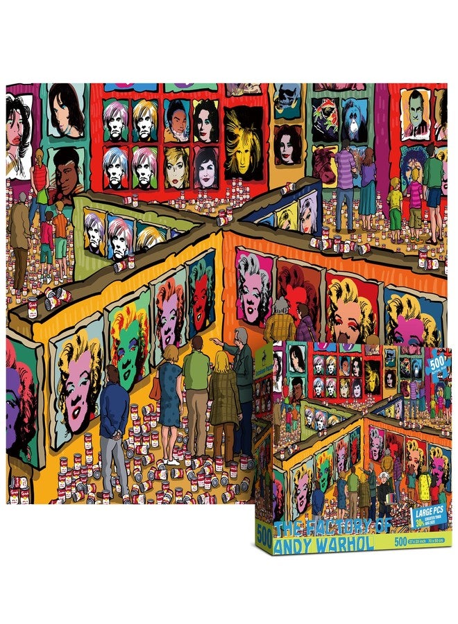 Antelope - 500 Piece Large Format Jigsaw Puzzle for Adults, Andy Warhol Jigsaw Puzzles, Large Pieces, No Dust Puzzles for Senior Citizen, 500 PC, Non-Glare Finish, Interlock Smoothly - Image 1
