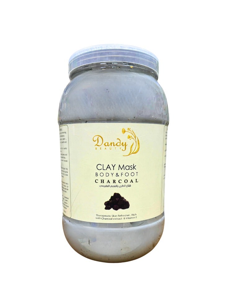 DANDY Foot & Body Clay Mask Charcoal (Dandy Beauty) (5Kg)
